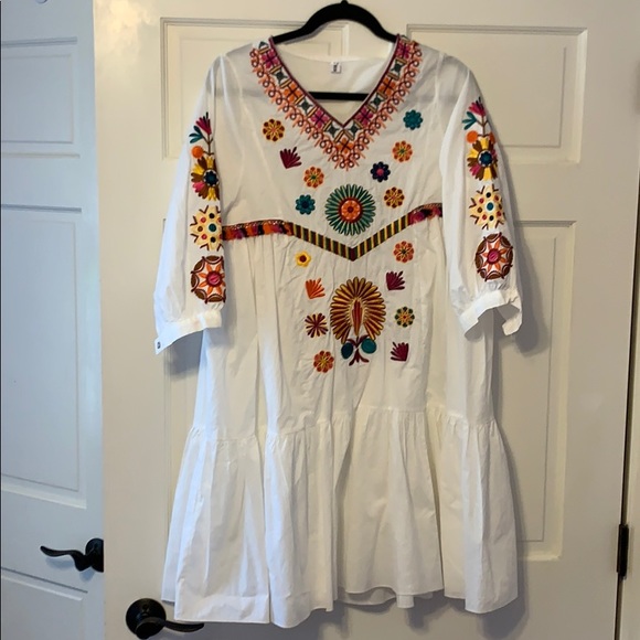 Boho sundress. Embroidered. - Picture 1 of 3
